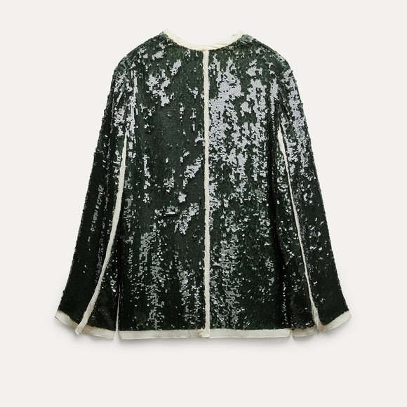 ZARA SEQUIN BLAZER ZW COLLECTION - Picture 3 of 3